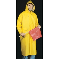 14506, .35 mm PVC/Polyester Raincoat w/Detachable Hood, MutualIndustries