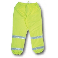 16328-138, ANSI Class E Lime Pant w/White Reflective, MutualIndustries