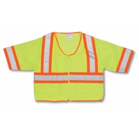 16391, Ansi Class 3 Lime Mesh Vest, MutualIndustries