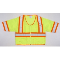 16391, ANSI Lime Mesh Class 3 Vest, MutualIndustries