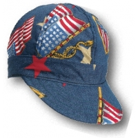 A349, Kromer A349 Denim Flag Style Cap, MutualIndustries