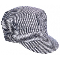 BK75, Kromer BK Hickory Stripe Style Cap, MutualIndustries