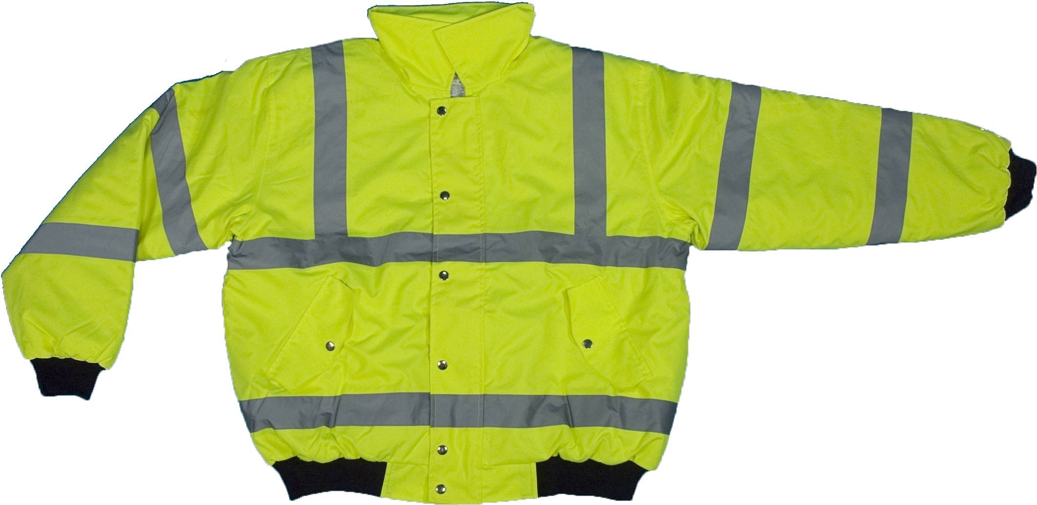 16390-138, ANSI Class 3 Lime Bomber Jacket, MutualIndustries