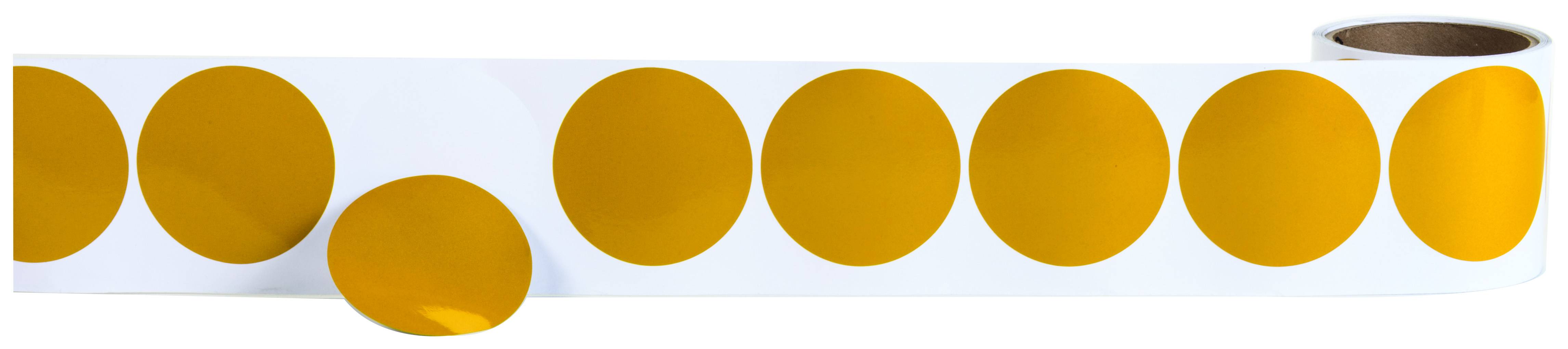 17782-500, 1/2 X 1000/RL DIE CUT CIRCLES, MutualIndustries