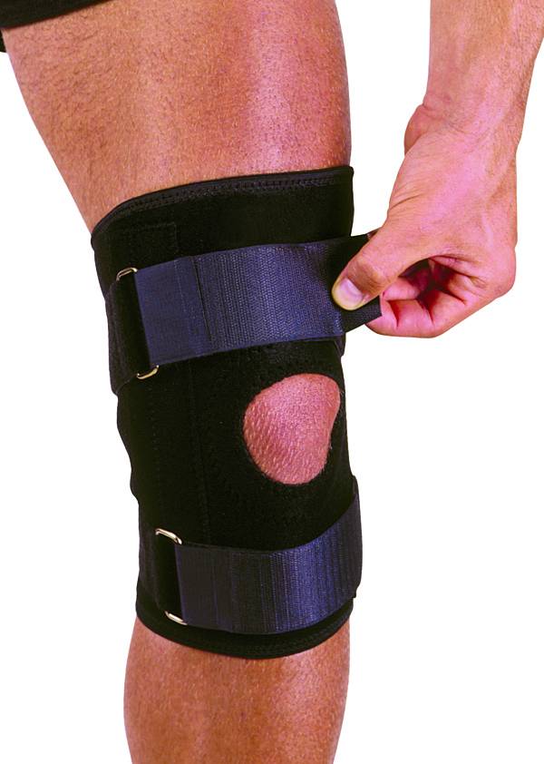 1075520, Adjustable Neoprene Knee Stabilizer w/Straps, Flagging Direct