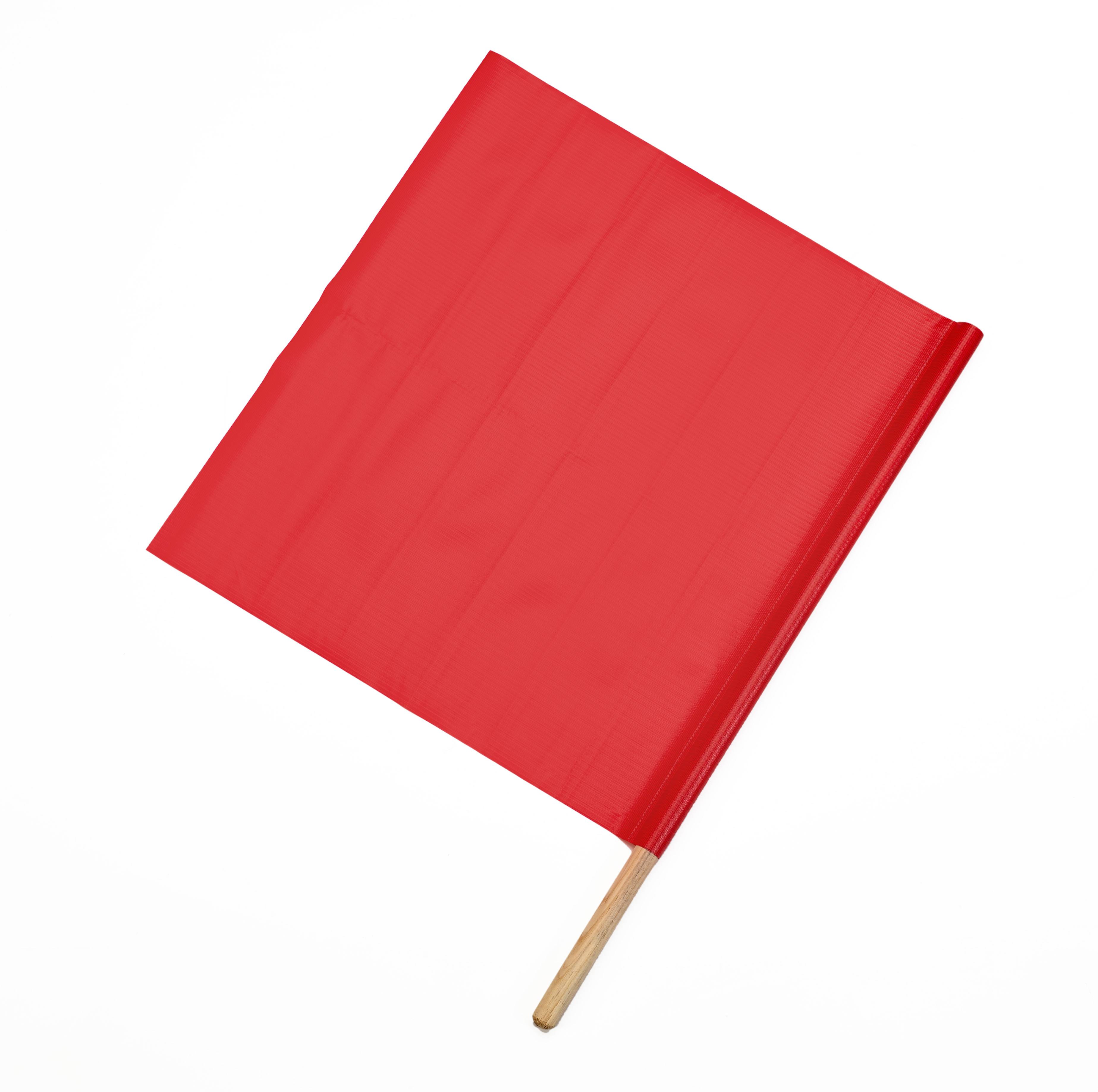 14967, Red Vinyl Highway Safety Flags, MutualIndustries