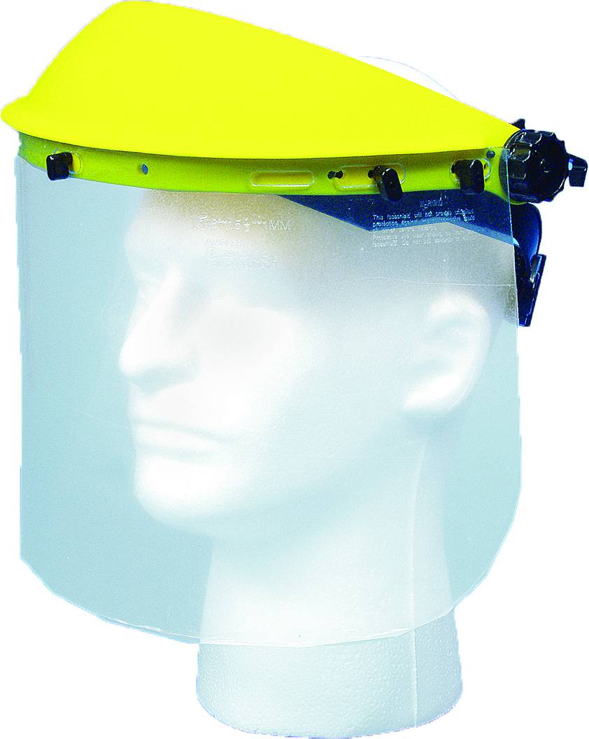 50510, Plastic Face Shield w/Visor, MutualIndustries