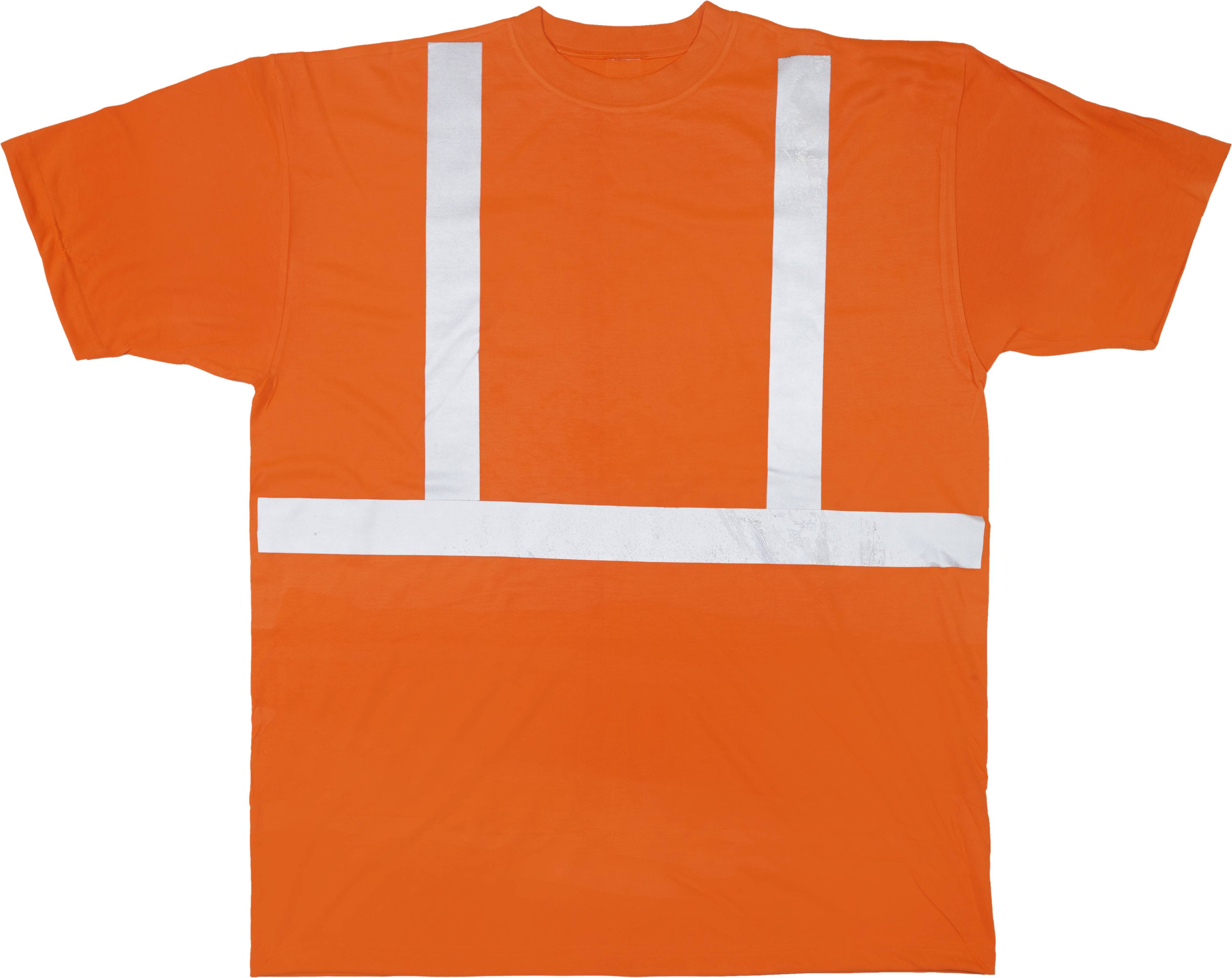 16357-0-2, CL2 ANSI TEE ORANGE 2 SIL Size MED, MutualIndustries