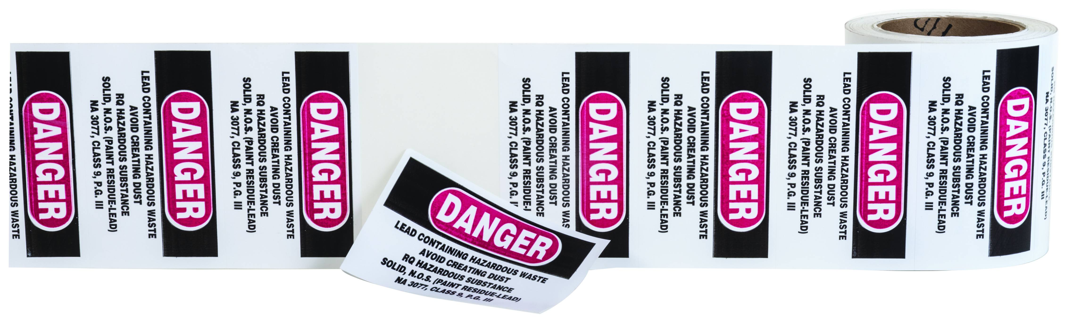 904-35, 3 X 5 LEAD ABATEMENT PRODUCT LABELS, MutualIndustries