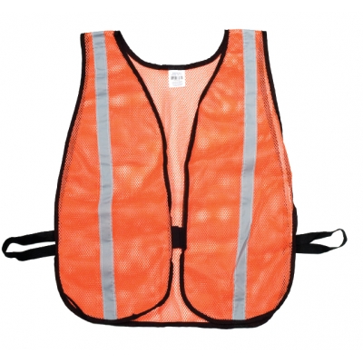 16301-53-1375, Heavy Weight Safety Vest - 1-3/8 Silver Reflective, MutualIndustries