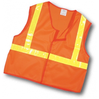 16323, ANSI Class 2 Solid Vest w/Lime/Yellow Reflective Tape, MutualIndustries
