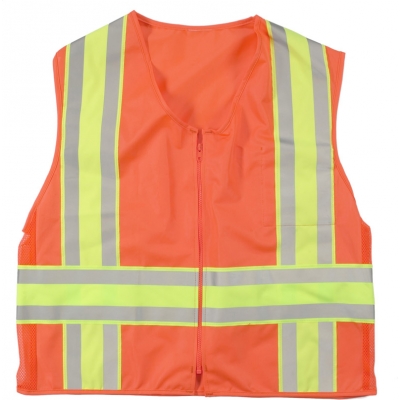 16334-45, ANSI Class 2 Orange Solid Deluxe Dot, MutualIndustries