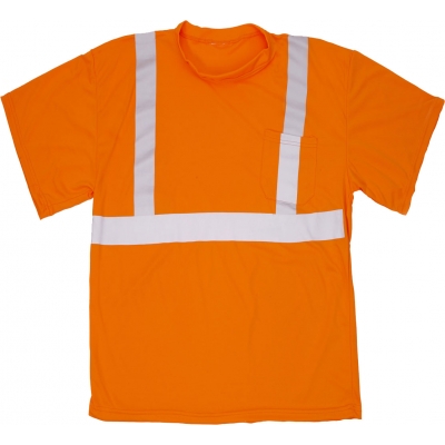 16357-1, ANSI Class 2 Orange Mesh Tee Shirt, MutualIndustries