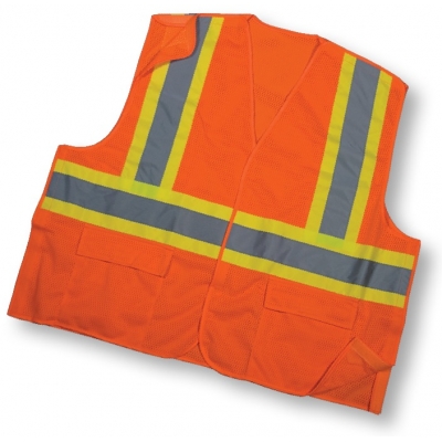 16388, ANSI Class 2 Mesh Tearaway With Pockets, MutualIndustries