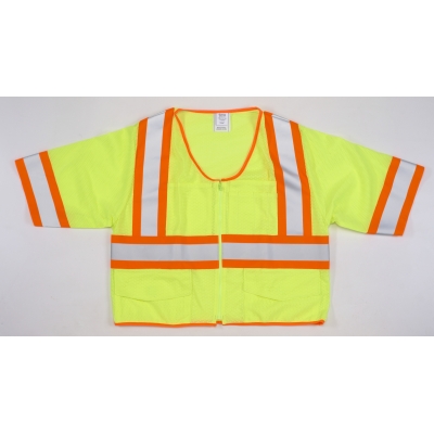 Mutual Industries 50110 ANSI High Visibility Hard Hat Cover, Lime